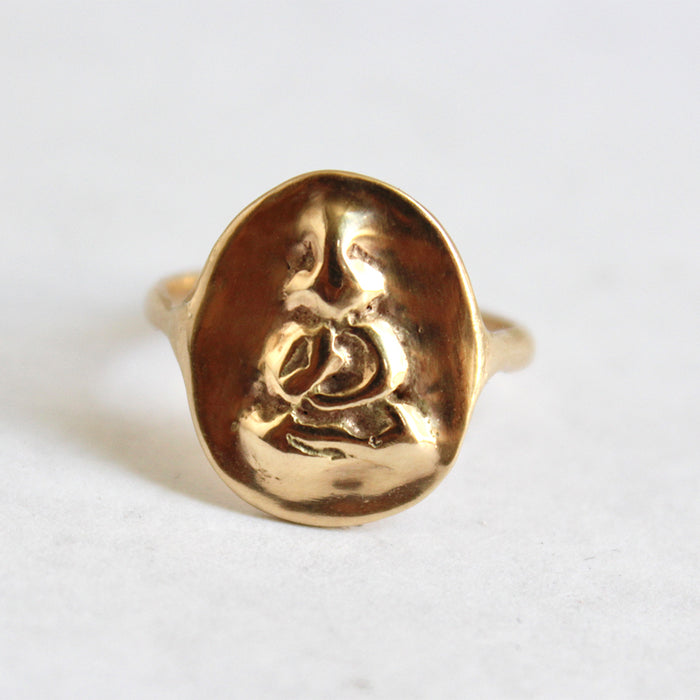 Buddha Coin Ring