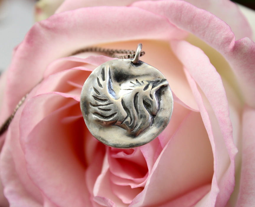 Unicorn Coin Pendant