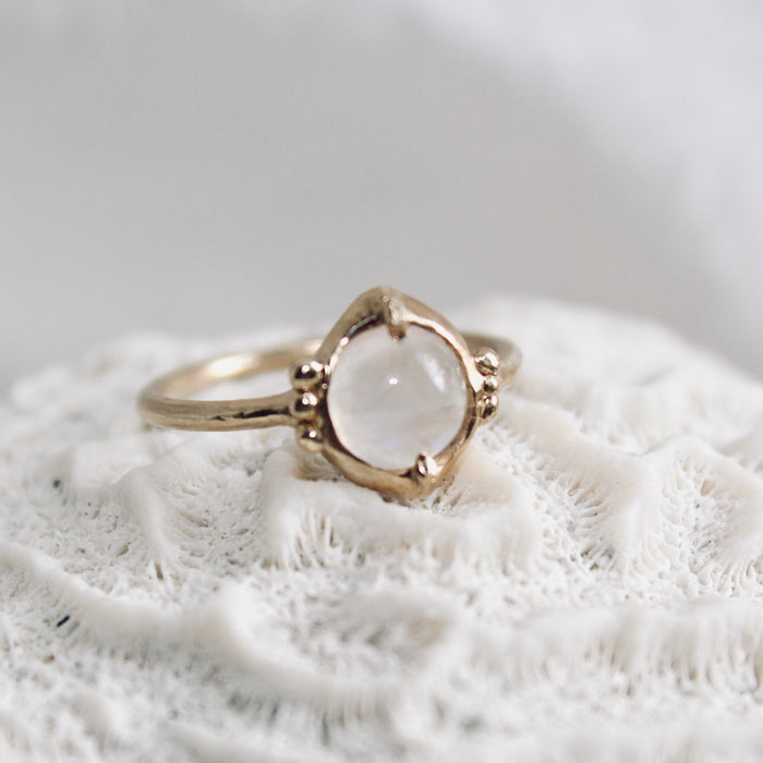 Moonstone Queen Ring
