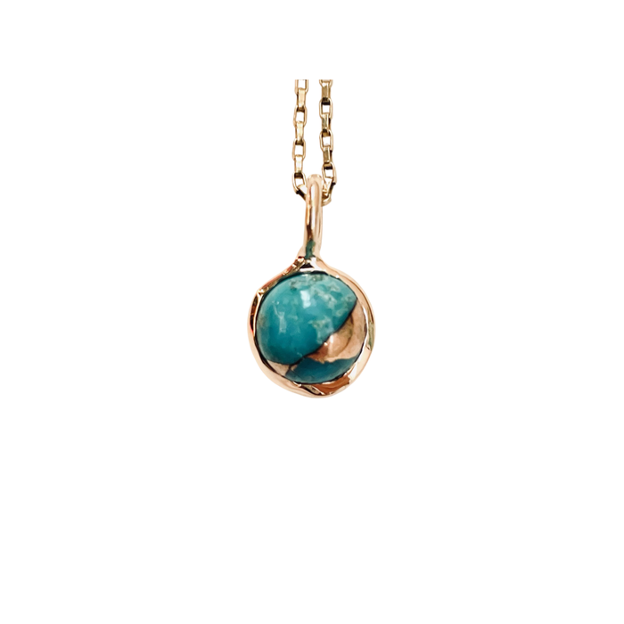 Turquoise Copper Charm