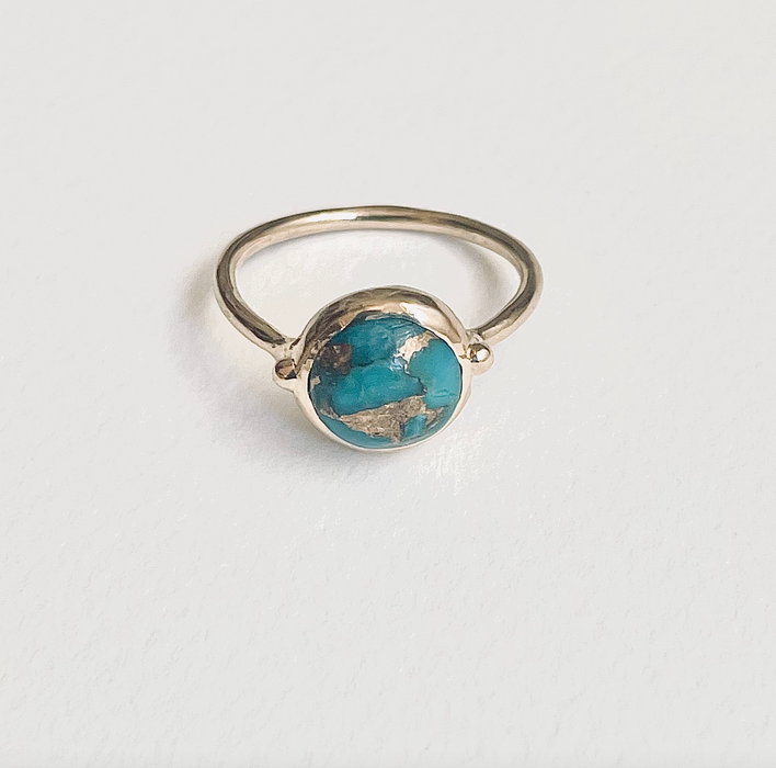 Copper Turquoise Ring