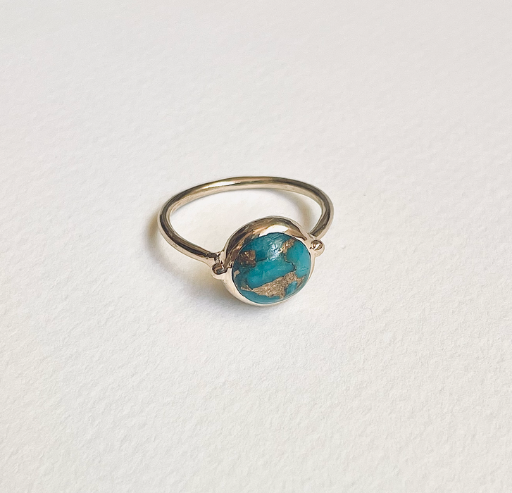 Copper Turquoise Ring