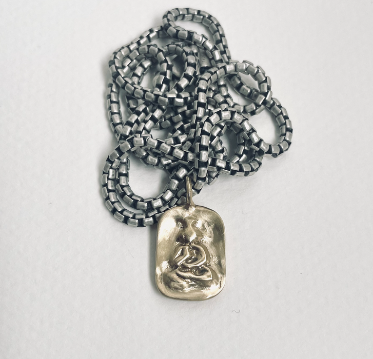 Unisex Double Sided Buddha Necklace