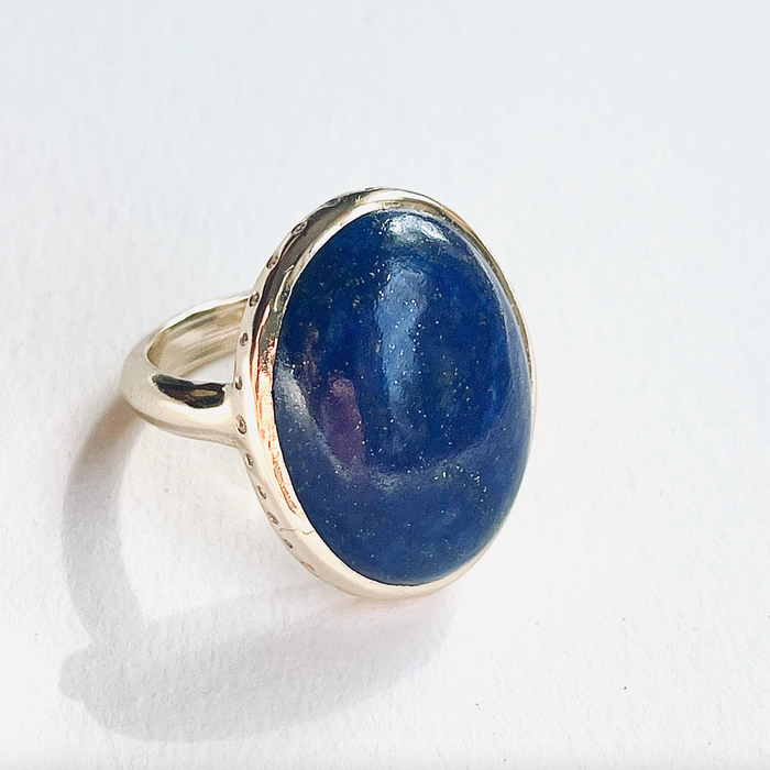Lapis Lazuli Queen Ring
