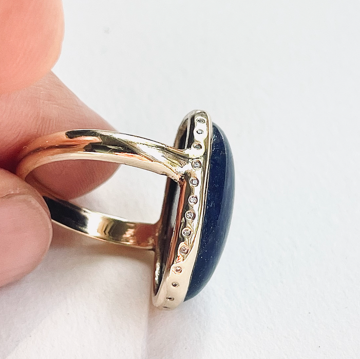 Lapis Lazuli Queen Ring
